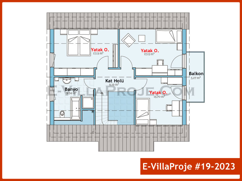 Gazbeton Çelik Ev 206 m² Dubleks (5+1) - Görsel 3