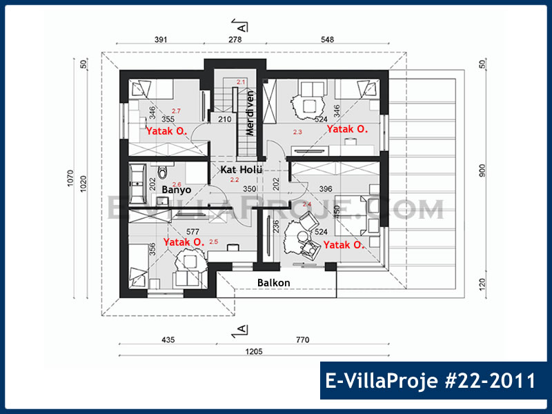Gazbeton Çelik Ev 206 m² Dubleks (5+1) - Görsel 3