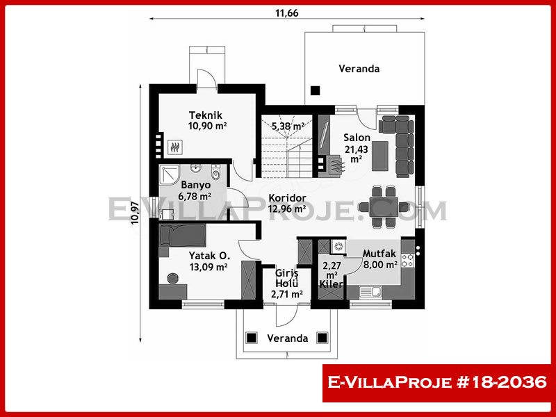 Gazbeton Çelik Ev 206 m² Dubleks (5+1) - Görsel 2