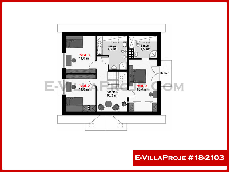 Gazbeton Çelik Ev 206 m² Dubleks (5+1) - Görsel 3