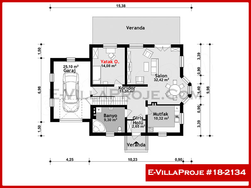 Gazbeton Çelik Ev 206 m² Dubleks (5+1) - Görsel 2