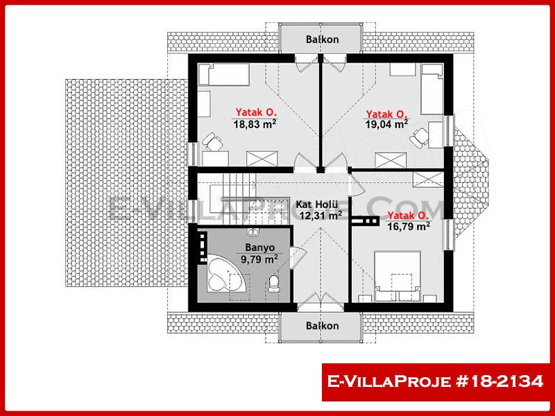 Gazbeton Çelik Ev 206 m² Dubleks (5+1) - Görsel 3