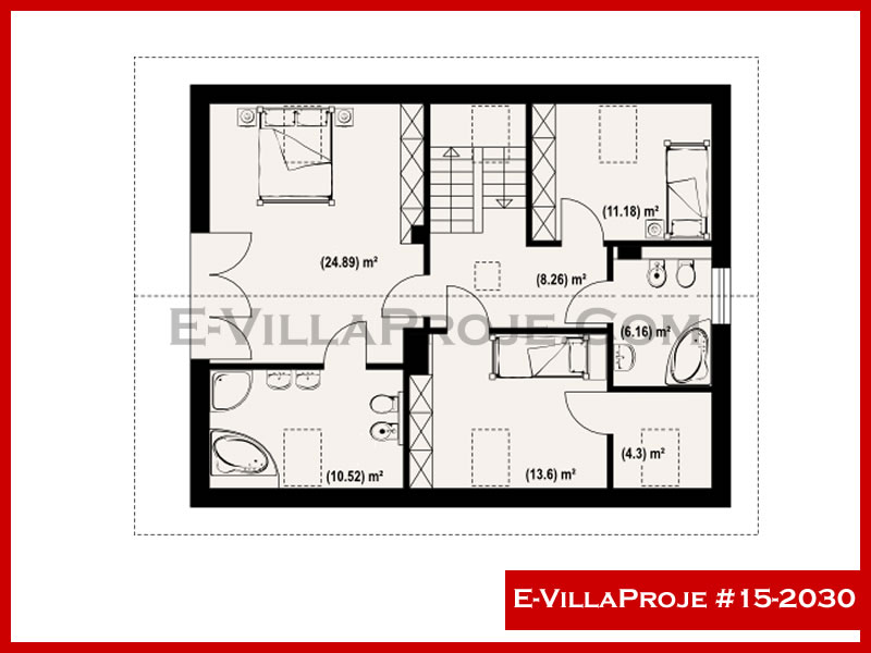 Gazbeton Çelik Ev 207 m² Dubleks (5+1) - Görsel 3
