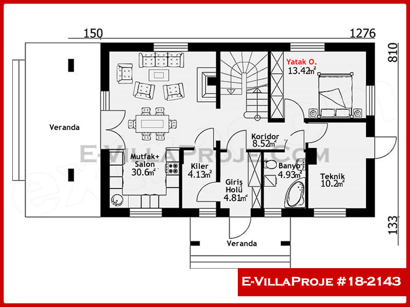 Gazbeton Çelik Ev 207 m² Dubleks (5+1) - Görsel 2