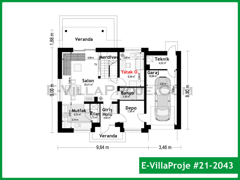 Gazbeton Çelik Ev 207 m² Dubleks (5+1) - Görsel 2