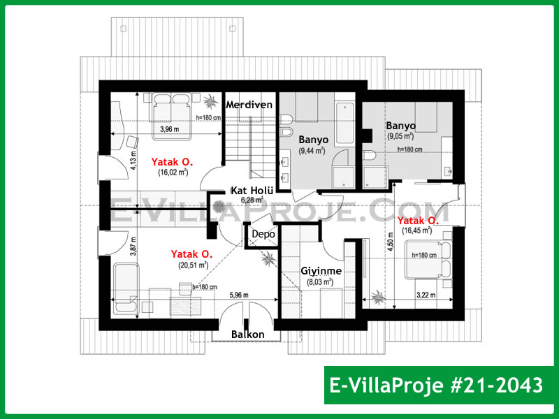 Gazbeton Çelik Ev 207 m² Dubleks (5+1) - Görsel 3