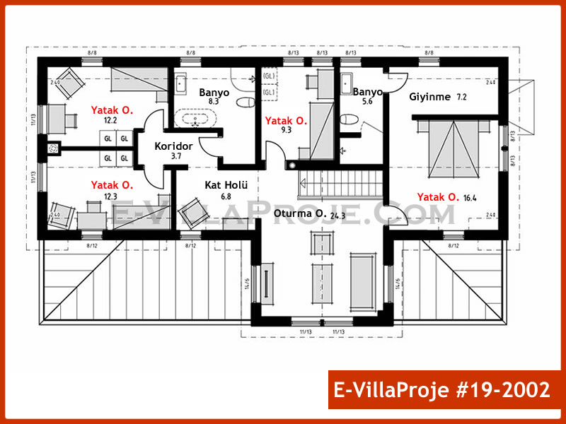 Gazbeton Çelik Ev 207 m² Dubleks (5+1) - Görsel 3