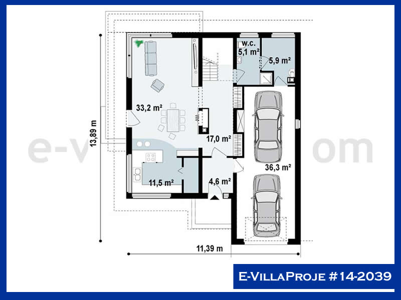 Gazbeton Çelik Ev 207 m² Dubleks (5+1) - Görsel 2