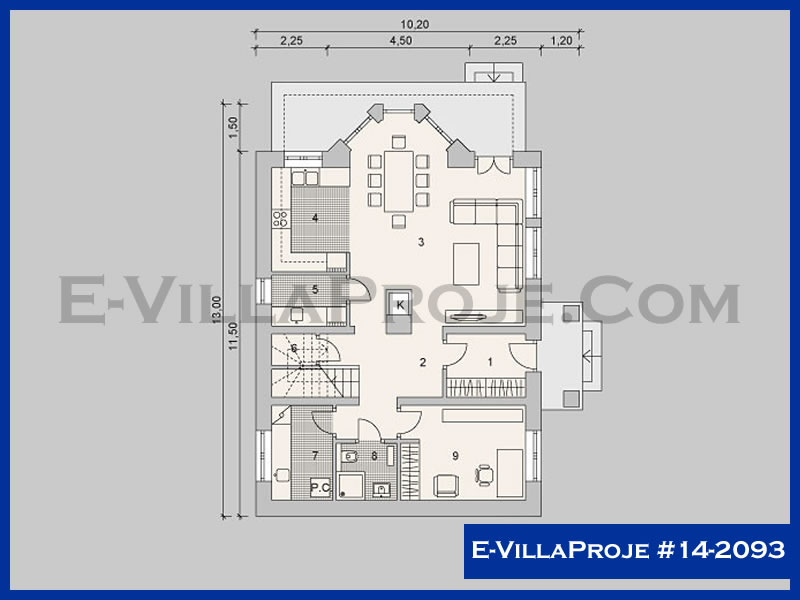 Gazbeton Çelik Ev 207 m² Dubleks (5+1) - Görsel 2