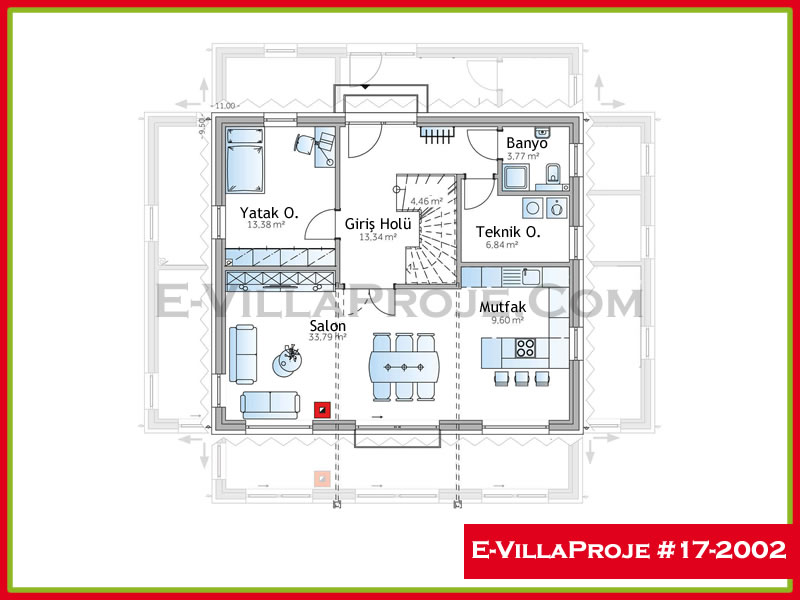 Gazbeton Çelik Ev 209 m² Dubleks (5+1) - Görsel 2