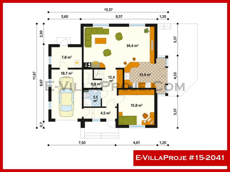 Gazbeton Çelik Ev 210 m² Dubleks (5+1) - Görsel 2