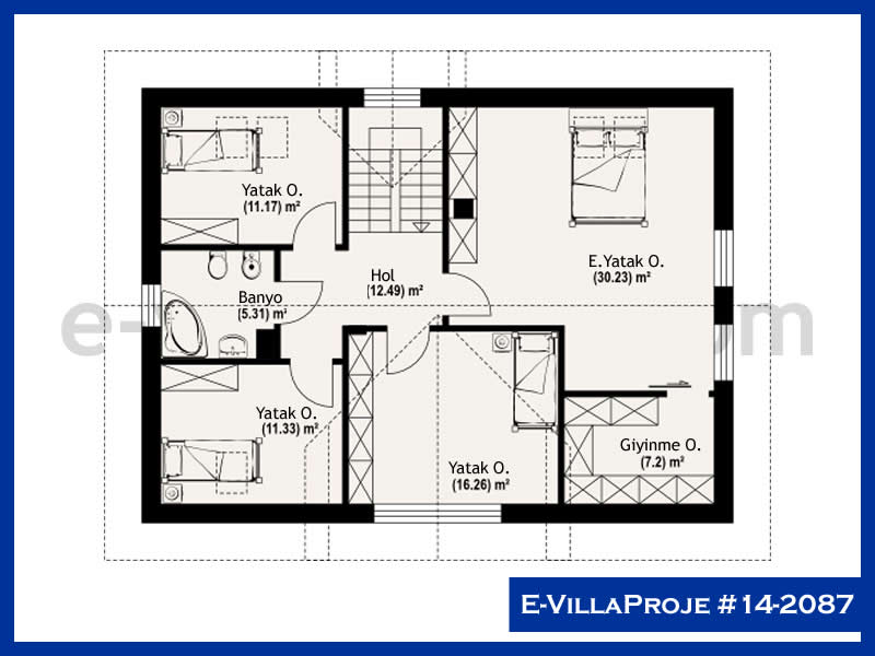 Gazbeton Çelik Ev 210 m² Dubleks (5+1) - Görsel 3