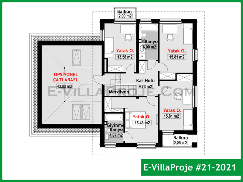 Gazbeton Çelik Ev 211 m² Dubleks (5+1) - Görsel 3