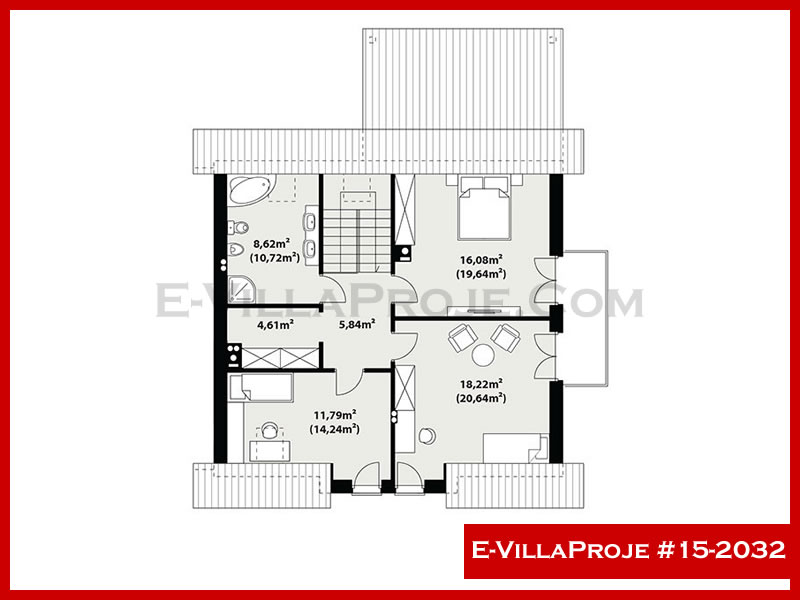 Gazbeton Çelik Ev 212 m² Dubleks (5+1) - Görsel 3