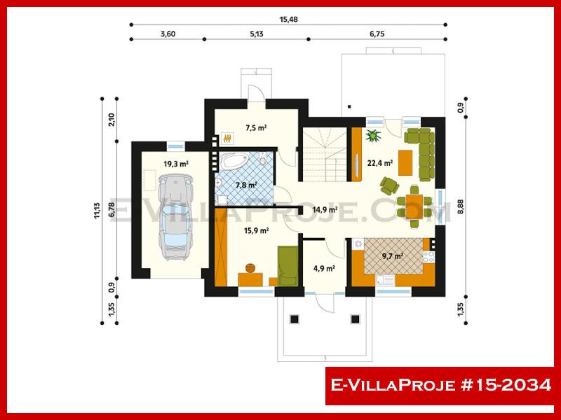 Gazbeton Çelik Ev 212 m² Dubleks (5+1) - Görsel 2