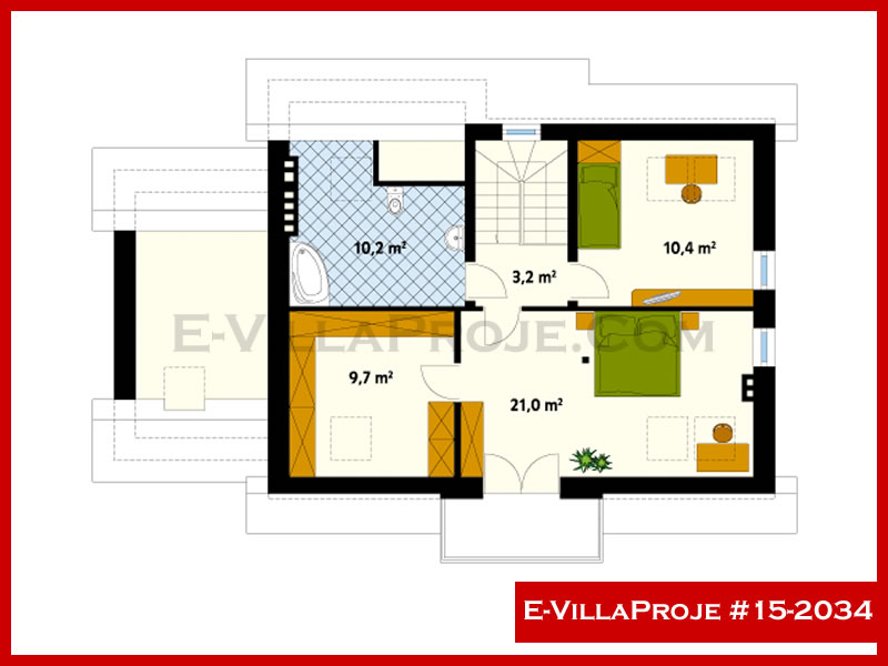 Gazbeton Çelik Ev 212 m² Dubleks (5+1) - Görsel 3