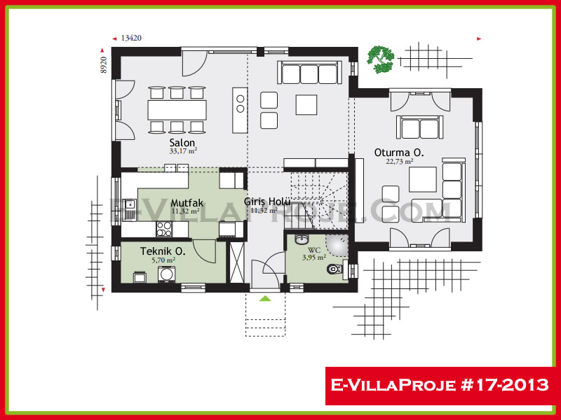 Gazbeton Çelik Ev 212 m² Dubleks (5+1) - Görsel 2