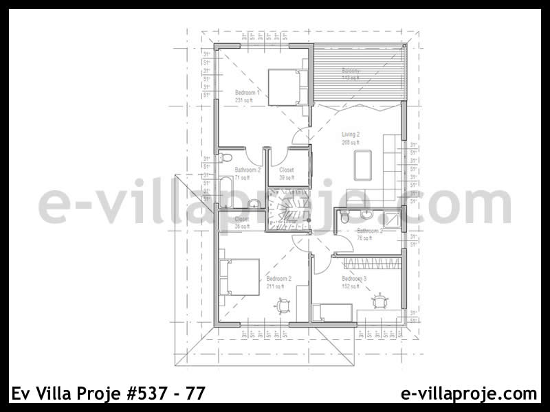 Gazbeton Çelik Ev 212 m² Dubleks (5+1) - Görsel 3