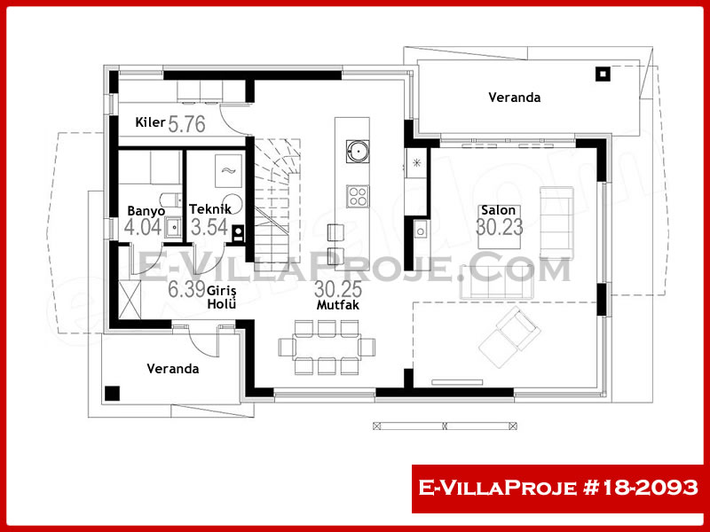 Gazbeton Çelik Ev 213 m² Dubleks (5+1) - Görsel 2