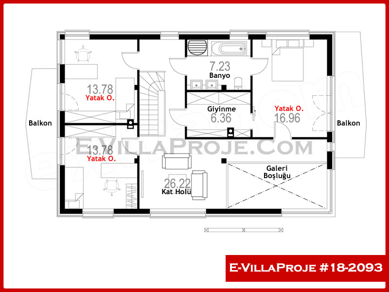 Gazbeton Çelik Ev 213 m² Dubleks (5+1) - Görsel 3