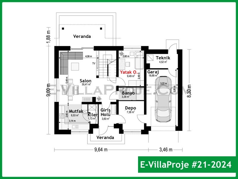 Gazbeton Çelik Ev 213 m² Dubleks (5+1) - Görsel 2