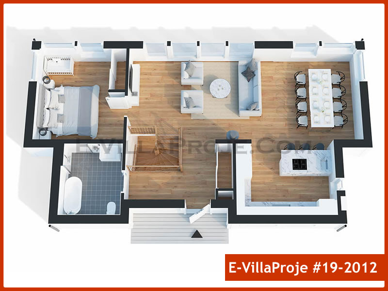 Gazbeton Çelik Ev 213 m² Dubleks (5+1) - Görsel 3