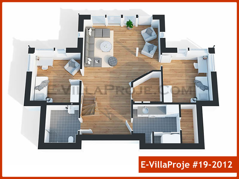 Gazbeton Çelik Ev 213 m² Dubleks (5+1) - Görsel 4