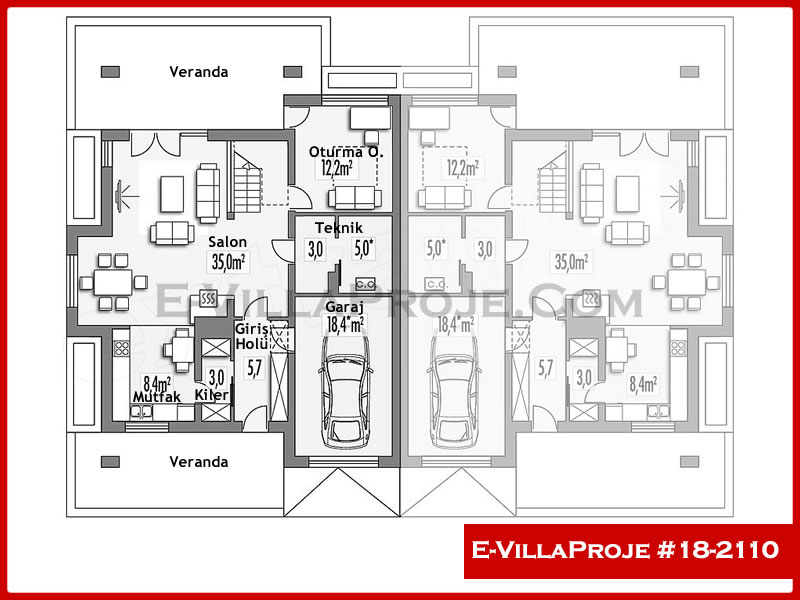 Gazbeton Çelik Ev 213 m² Dubleks (5+1) - Görsel 2