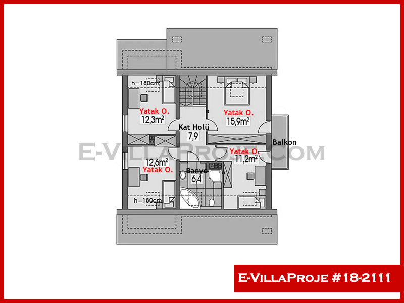 Gazbeton Çelik Ev 213 m² Dubleks (5+1) - Görsel 3