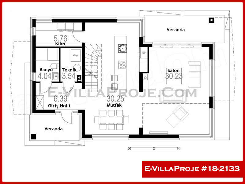 Gazbeton Çelik Ev 214 m² Dubleks (5+1) - Görsel 2