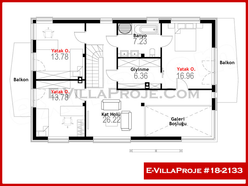Gazbeton Çelik Ev 214 m² Dubleks (5+1) - Görsel 3