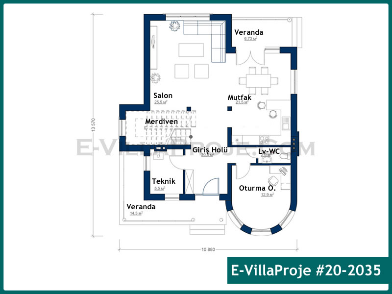 Gazbeton Çelik Ev 214 m² Dubleks (5+1) - Görsel 2