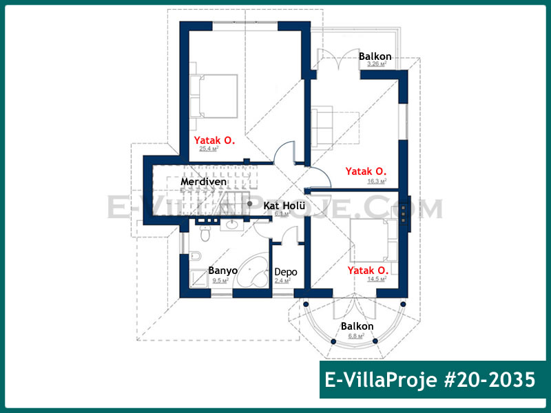 Gazbeton Çelik Ev 214 m² Dubleks (5+1) - Görsel 3