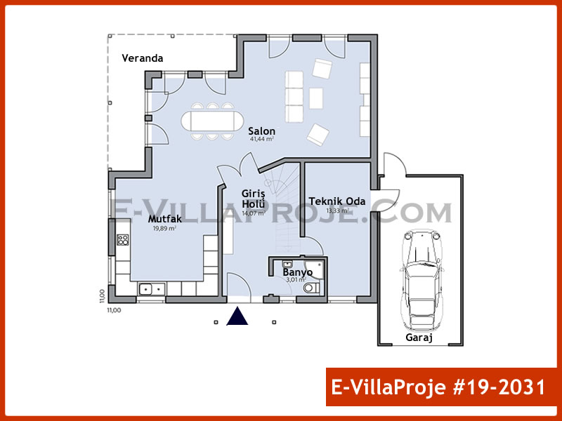 Gazbeton Çelik Ev 214 m² Dubleks (5+1) - Görsel 2