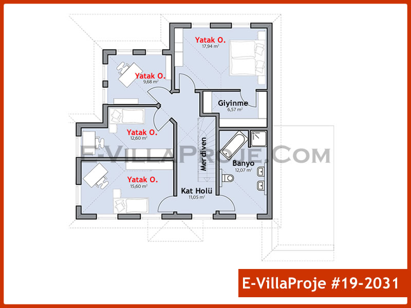 Gazbeton Çelik Ev 214 m² Dubleks (5+1) - Görsel 3