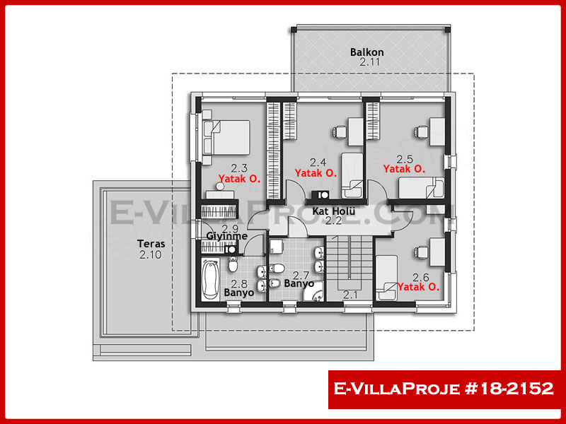 Gazbeton Çelik Ev 214 m² Dubleks (5+1) - Görsel 3