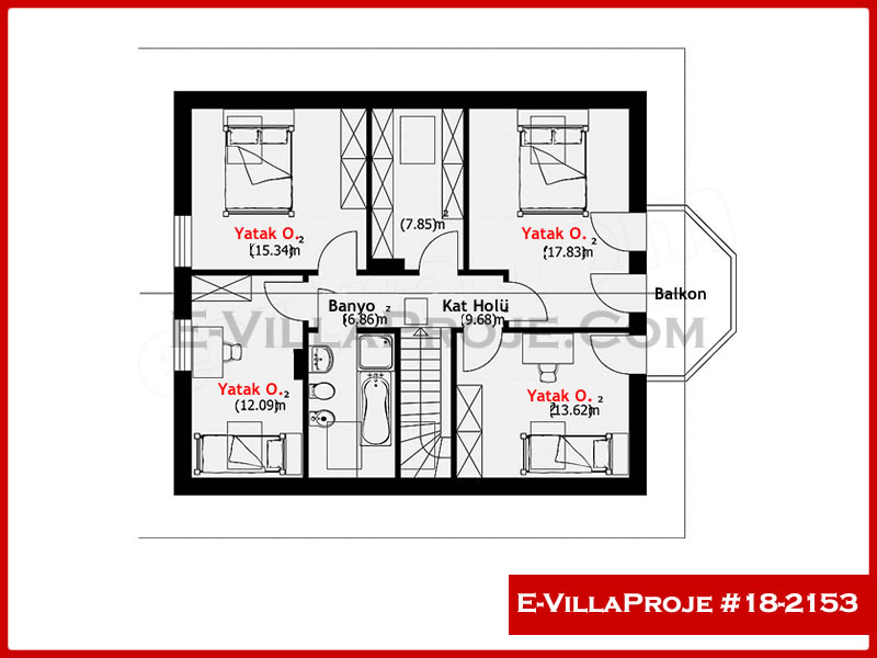 Gazbeton Çelik Ev 215 m² Dubleks (5+1) - Görsel 3