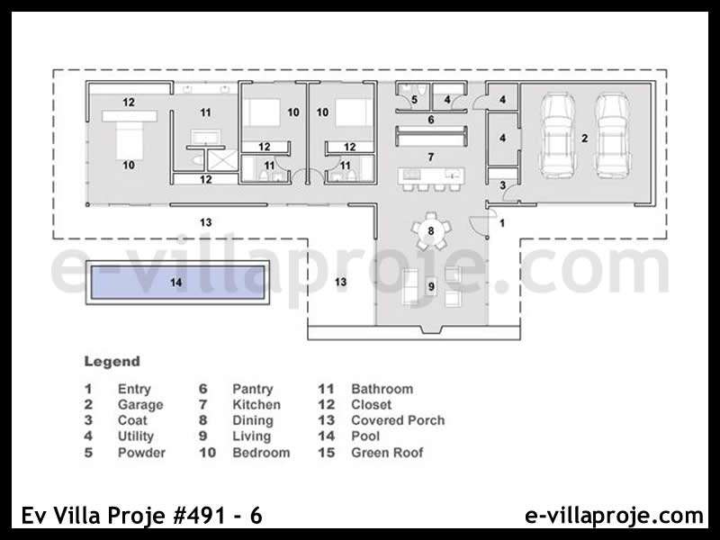 Gazbeton Çelik Ev 215 m² Tek Katlı (5+1) - Görsel 2