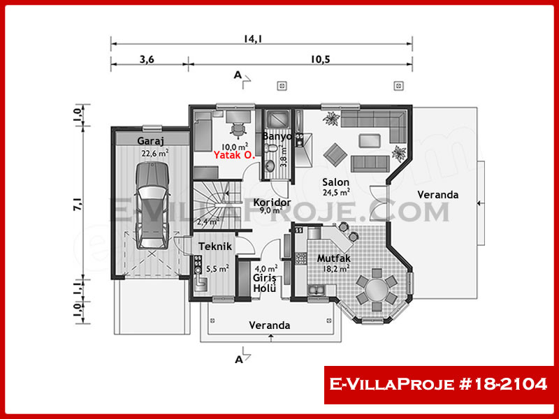 Gazbeton Çelik Ev 216 m² Dubleks (5+1) - Görsel 2