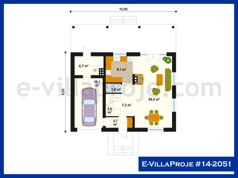 Gazbeton Çelik Ev 216 m² Dubleks (5+1) - Görsel 2