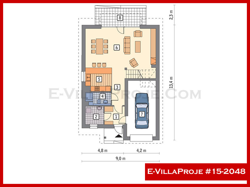Gazbeton Çelik Ev 216 m² Dubleks (5+1) - Görsel 2