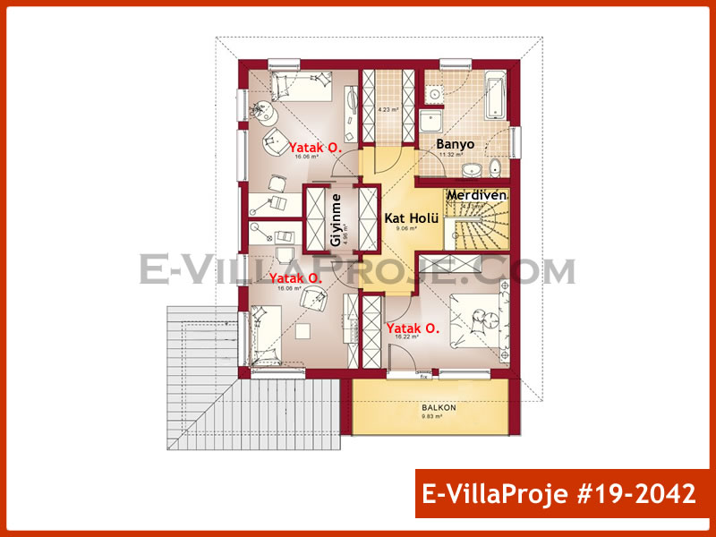 Gazbeton Çelik Ev 216 m² Dubleks (5+1) - Görsel 3