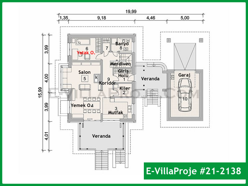 Gazbeton Çelik Ev 217 m² Dubleks (5+1) - Görsel 2