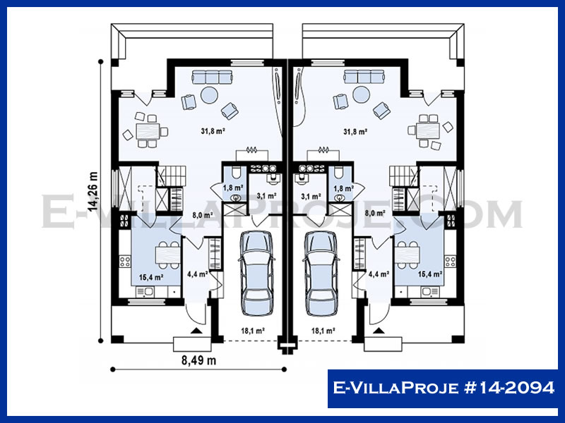 Gazbeton Çelik Ev 217 m² Dubleks (5+1) - Görsel 2