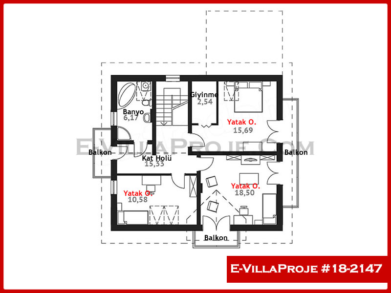 Gazbeton Çelik Ev 217 m² Dubleks (5+1) - Görsel 3