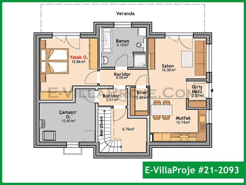 Gazbeton Çelik Ev 217 m² Dubleks (5+1) - Görsel 4