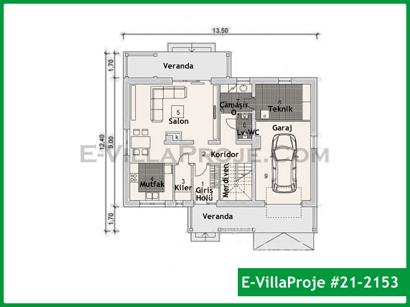 Gazbeton Çelik Ev 218 m² Dubleks (5+1) - Görsel 2