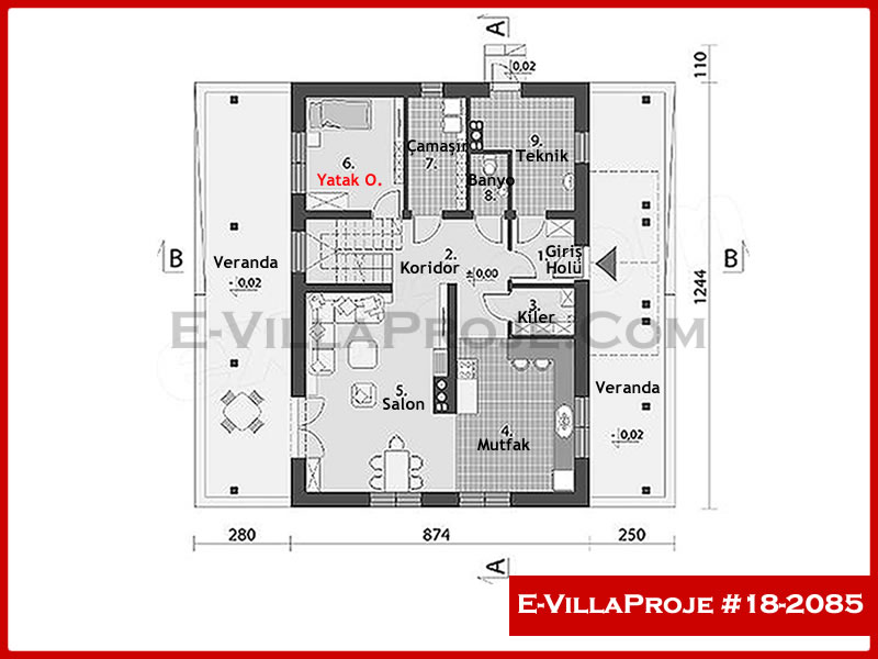 Gazbeton Çelik Ev 218 m² Dubleks (5+1) - Görsel 2