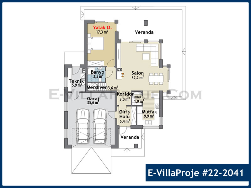 Gazbeton Çelik Ev 218 m² Dubleks (5+1) - Görsel 2