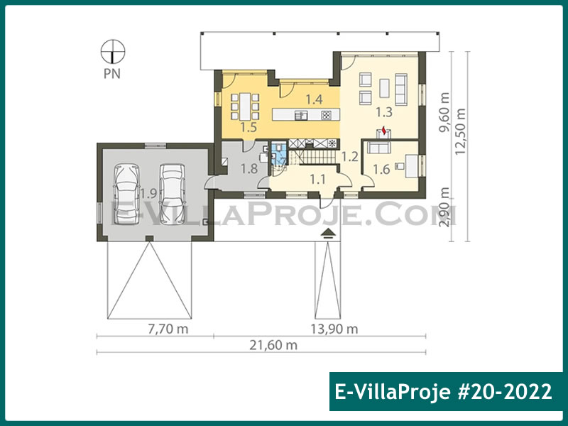 Gazbeton Çelik Ev 218 m² Dubleks (5+1) - Görsel 2
